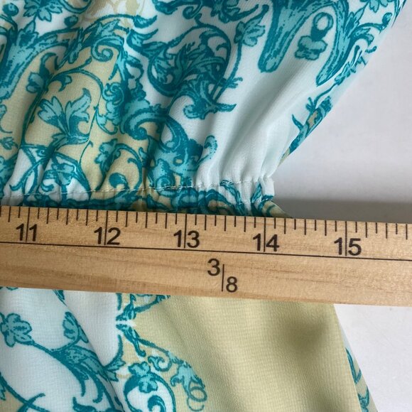 Antonio Melani Womens Dress Size 8 Blue & Beige Baroque Print Polyester - Picture 10 of 10